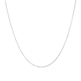 Fine Cable Link Chain 18ct White Gold - Dracakis Jewellers